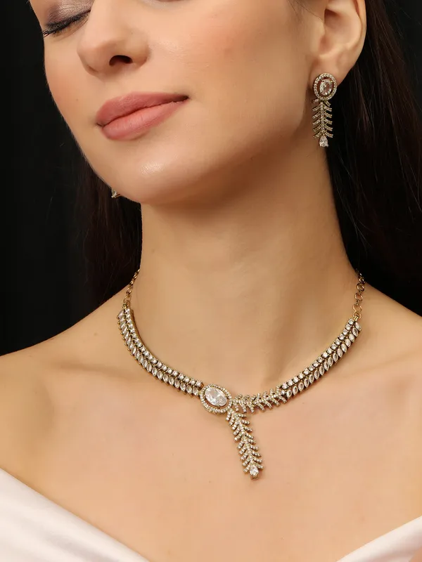 Gold-Plated_White_Ad-Studded_Jewellery_Set