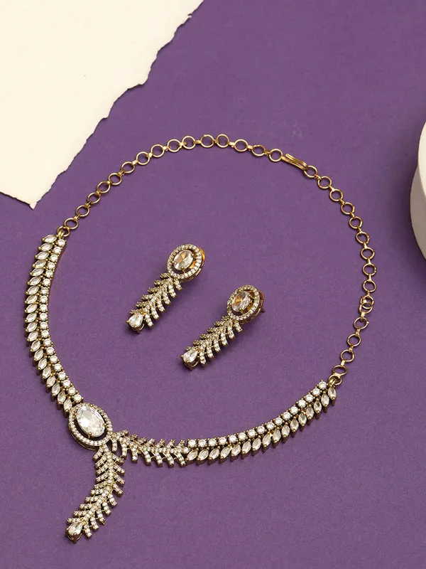 Gold-Plated_White_Ad-Studded_Jewellery_Set