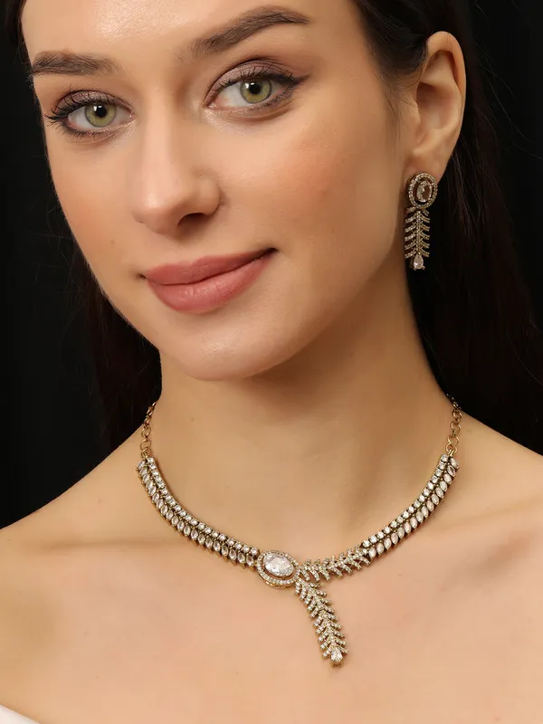 Gold-Plated_White_Ad-Studded_Jewellery_Set