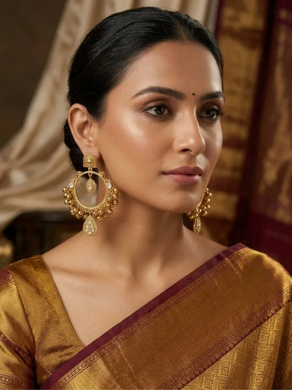 Gold-Plated_White_Kundan_Ghungroo_Statement_Earrings