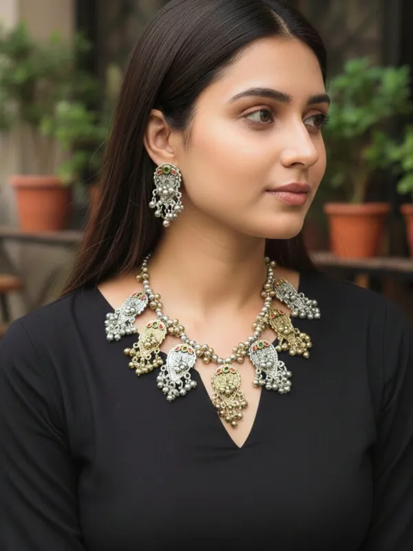 Oxidised_Dual_Tone_Silver_Plated_Oxidised_Jewellery_Set