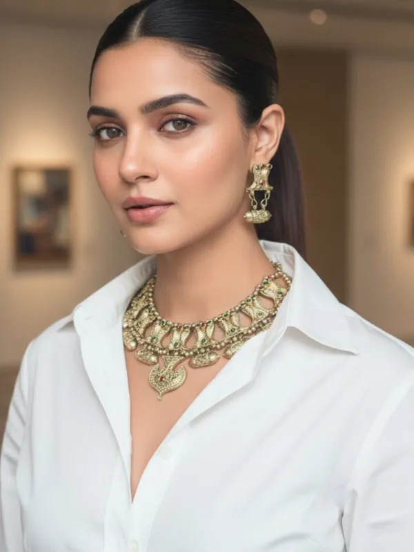 Oxidised_Gold_Plated_Oxidised_Jewellery_Set
