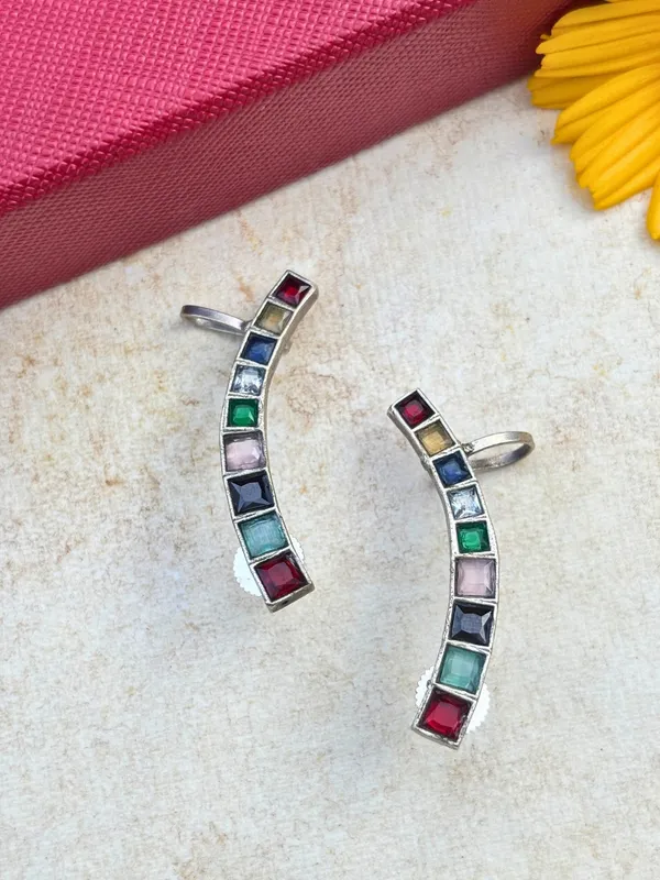 Oxidised_Silver_Plated_Ear_Cuff_Earrings