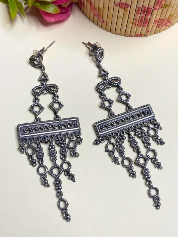 Oxidised_Silver-Plated_Geometric_Contemporary_Drop_Earrings