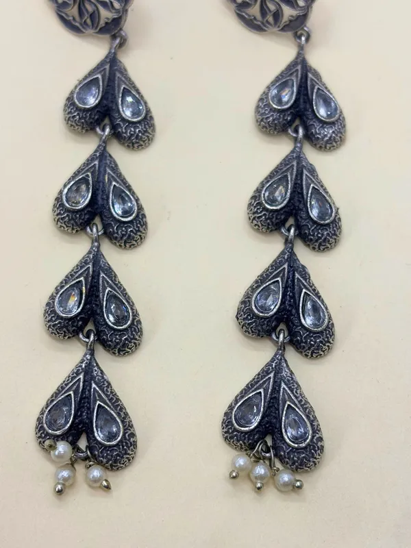 Oxidised_Silver-Plated_Long_Dangler_Earrings