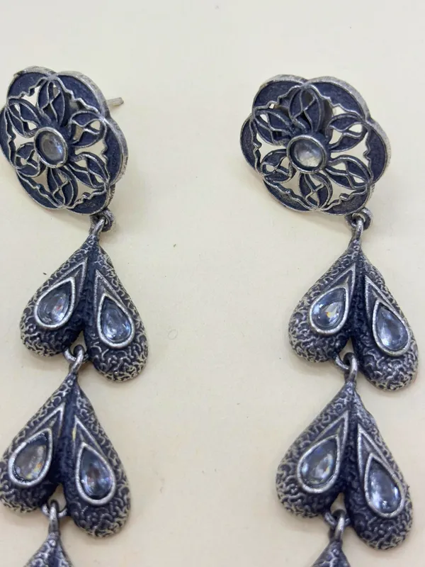 Oxidised_Silver-Plated_Long_Dangler_Earrings