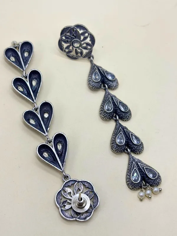 Oxidised_Silver-Plated_Long_Dangler_Earrings