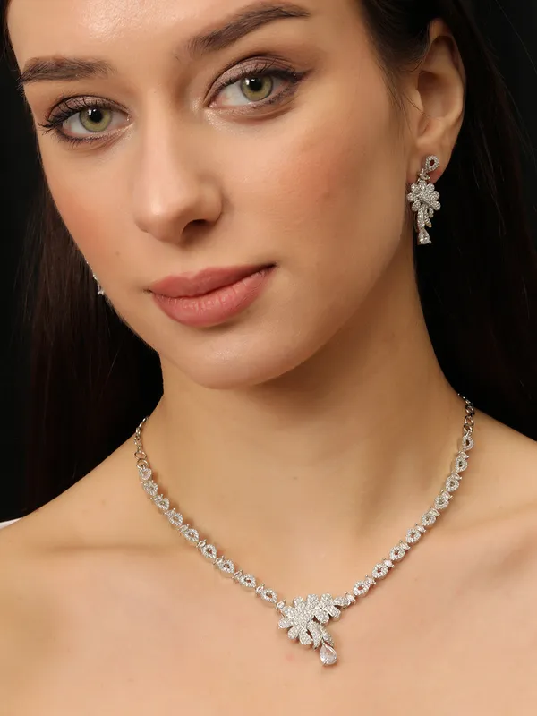 Rhodium-Plated_White_Ad_&_Cubic_Zirconia_Studded_Premium_Necklace_Jewellery_Set