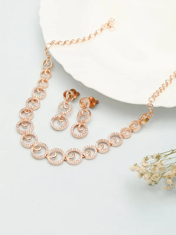 Rose_Gold-Plated_White_Ad-Studded_Handcrafted_Jewellery_Set