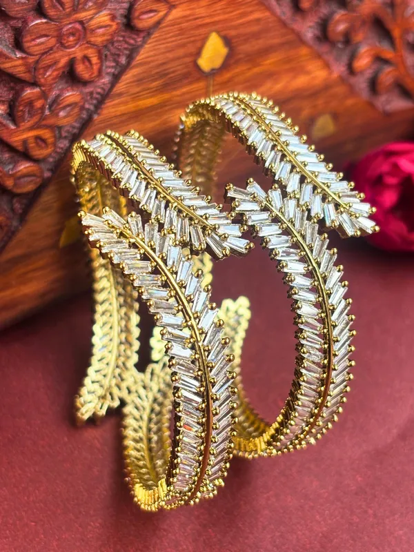 Set_Of_2_Gold-Plated_Ad-Studded_And_Cubic_Zirconia_Studded_Premium_Bangles
