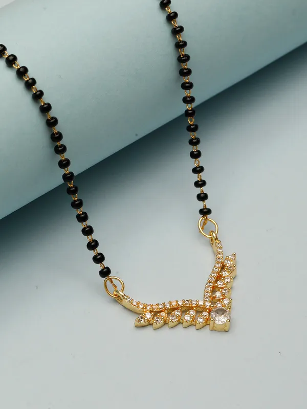 Gold-Plated_Black_&_White_Ad-Studded_Mangalsutra