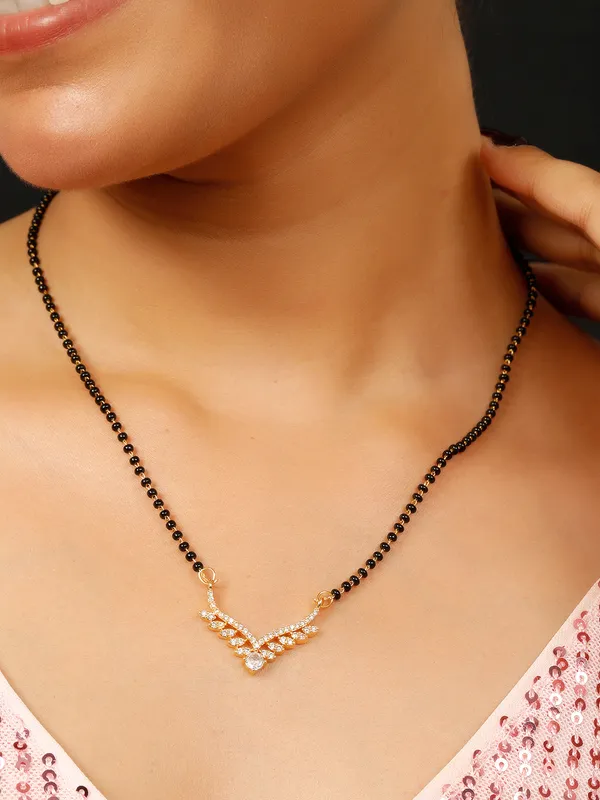 Gold-Plated_Black_&_White_Ad-Studded_Mangalsutra