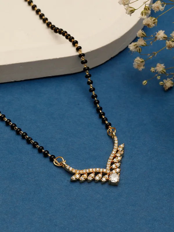 Gold-Plated_Black_&_White_Ad-Studded_Mangalsutra