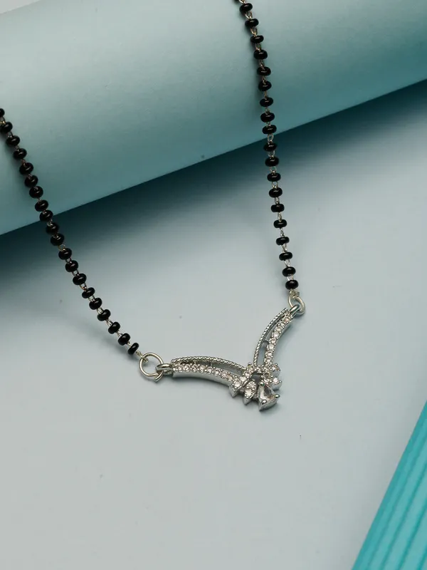 Silver-Plated_Ad-Studded_&_Beaded_Mangalsutra