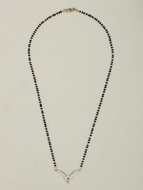 Silver-Plated_Ad-Studded_&_Beaded_Mangalsutra