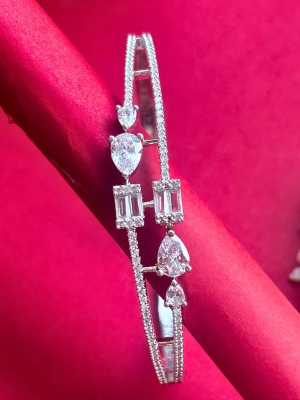 Silver_Plated_Ad_&_Cubic_Zirconia_Studded_Bangle-Style_Wraparound_Bracelet
