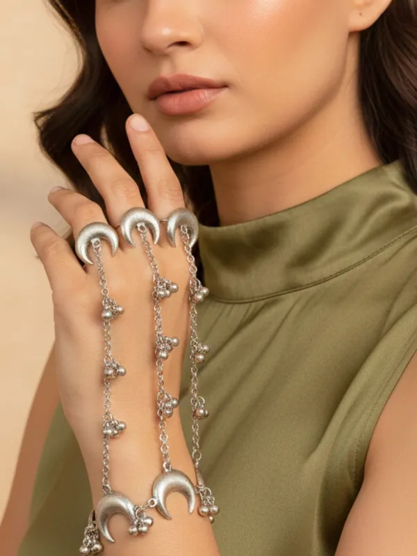 Silver_Plated_Hathphool_Ring_Bracelet