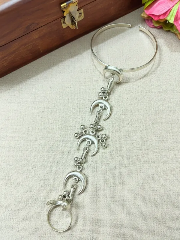 Silver_Plated_Hathphool_Ring_Bracelet