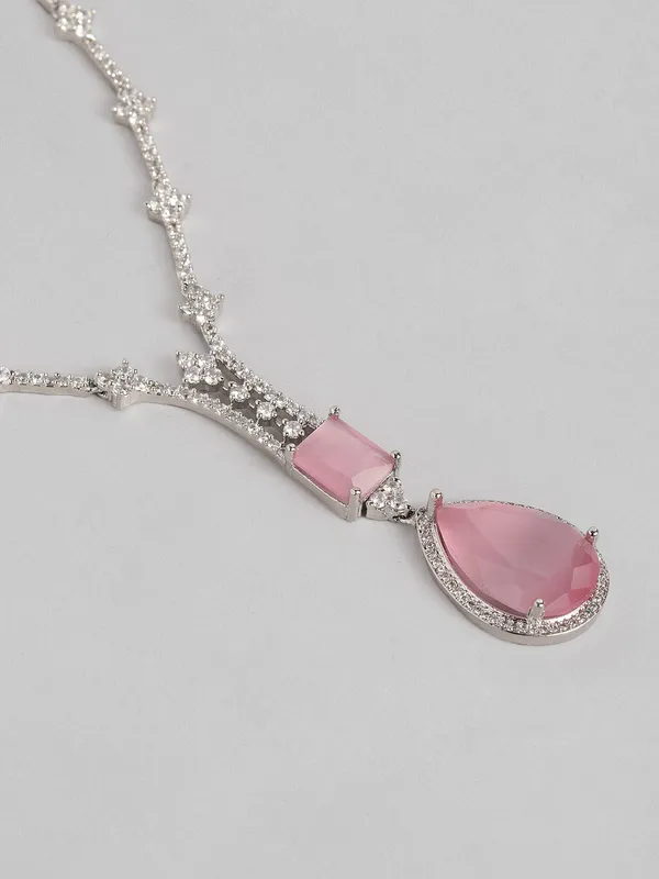 Ad_&_Cubic_Zirconia_Studded_Teardrop_Jewellery_Set
