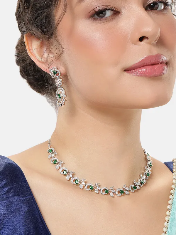 American_Diamond_Studded_Necklace_Jewellery_Set