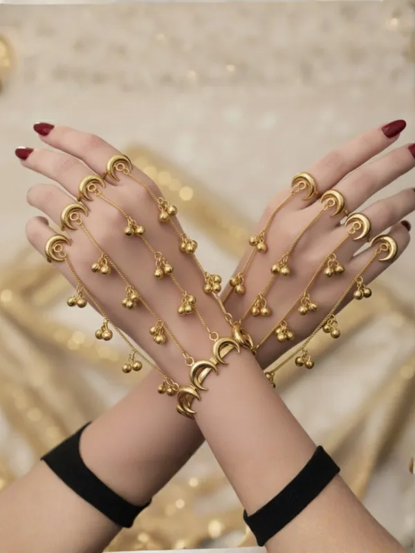Gold-Plated_Chand_Ring_Bracelet_With_Hathphool