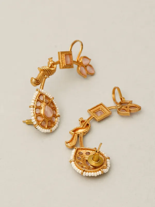 Gold_Plated_Contemporary_Ear_Cuff_Earrings