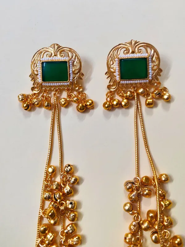 Gold_Plated_Kashmiri_Long_Drop_Earrings
