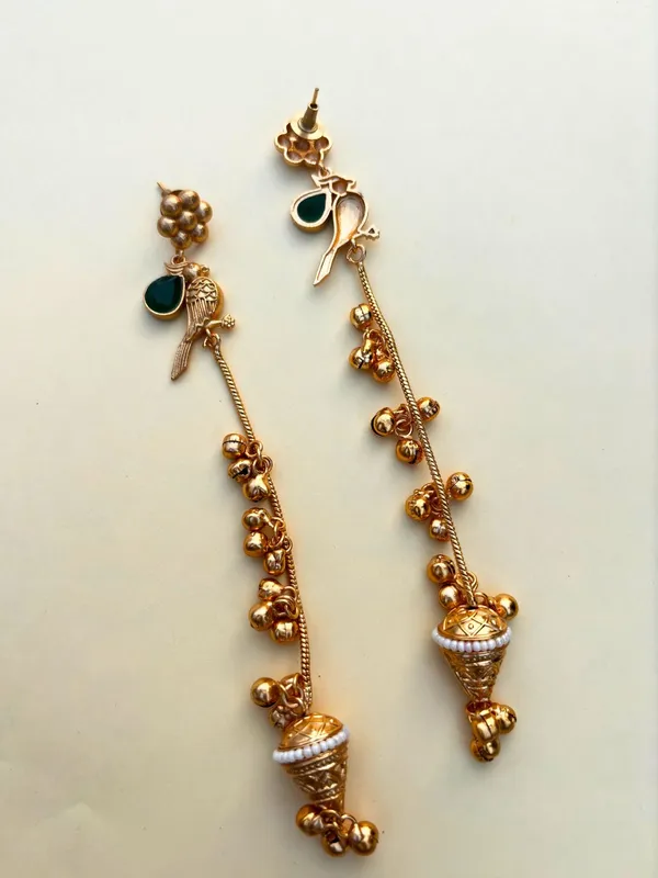 Gold_Plated_Kashmiri_Long_Drop_Earrings