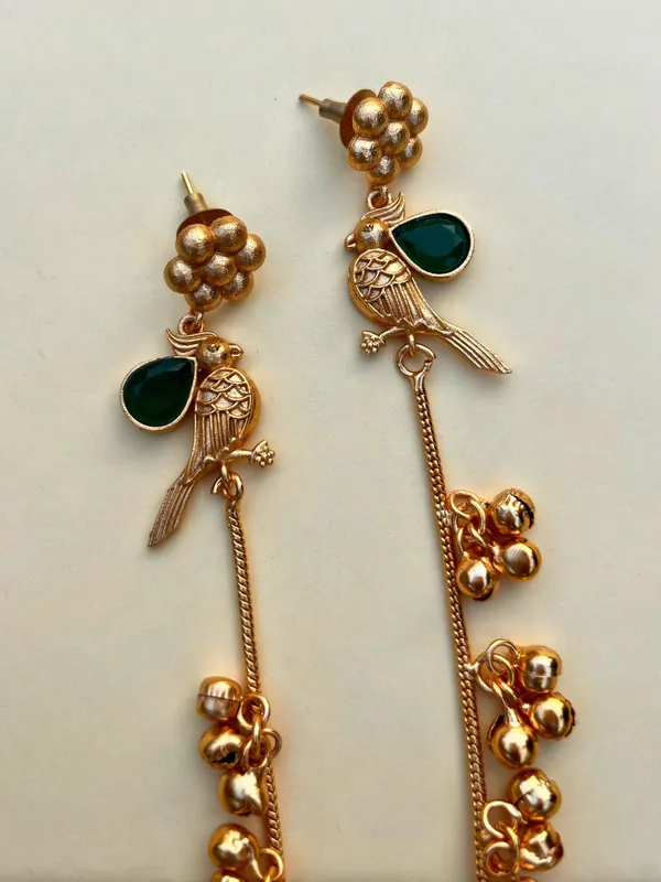 Gold_Plated_Kashmiri_Long_Drop_Earrings