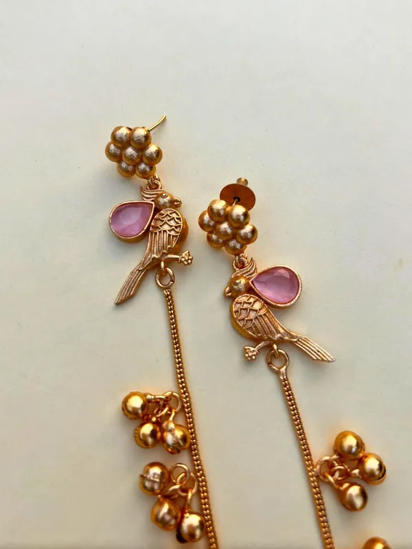 Gold_Plated_Kashmiri_Long_Drop_Earrings