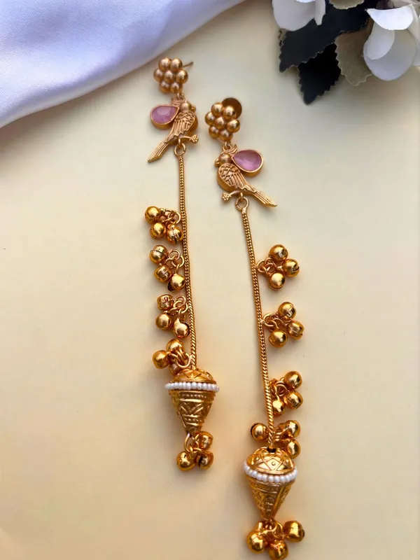 Gold_Plated_Kashmiri_Long_Drop_Earrings
