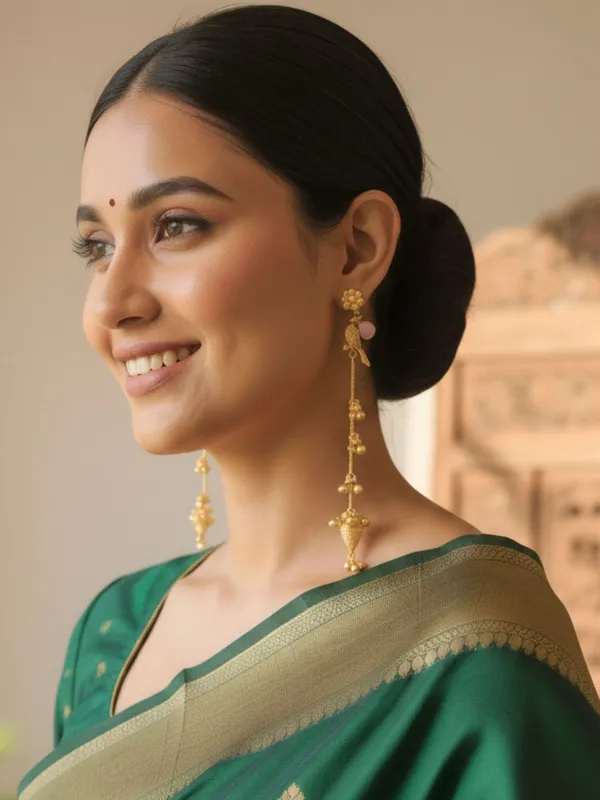 Gold_Plated_Kashmiri_Long_Drop_Earrings