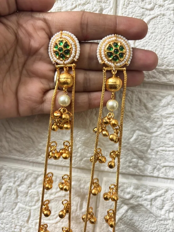 Gold_Plated_Kashmiri_Long_Drop_Earrings