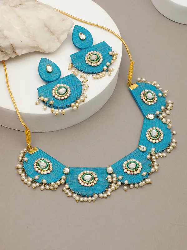 Gold_Plated_&_Pearl_Sky_Blue_Beaded_Jewellery_Set