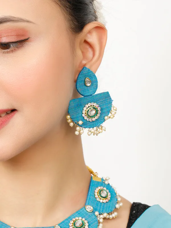 Gold_Plated_&_Pearl_Sky_Blue_Beaded_Jewellery_Set