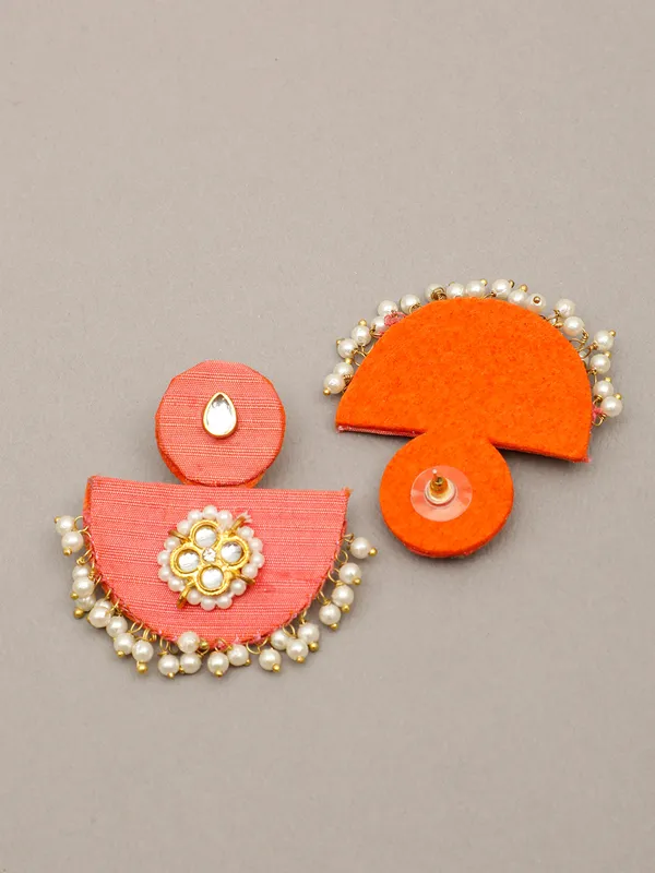 Gold_Plated_&_Pearl_Sky_Peach_Beaded_Jewellery_Set