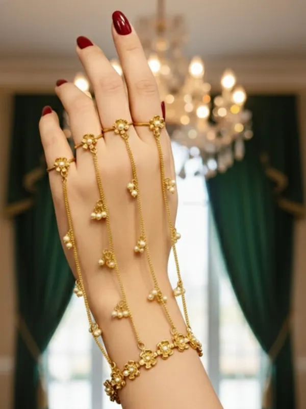 Gold-Plated_Ring_Bracelet_With_Hathphool