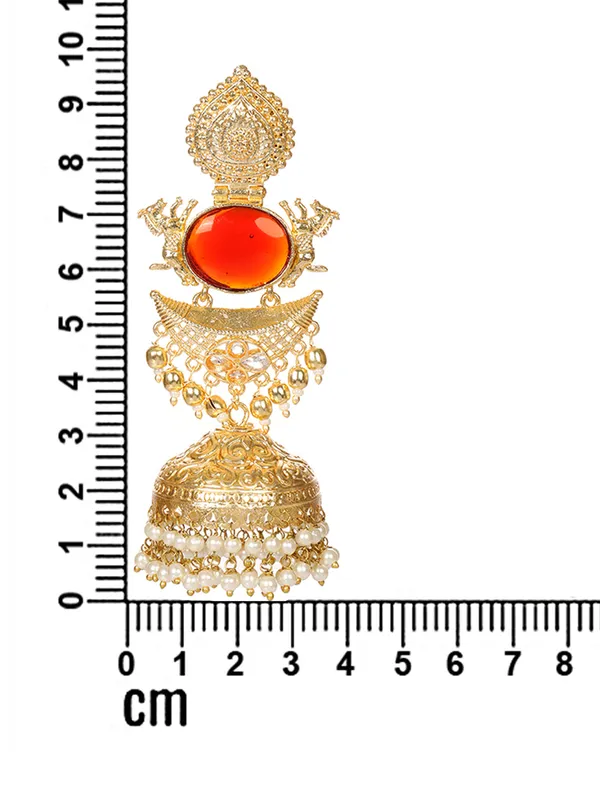 Gold-Plated_Stones_Studded_&_Beaded_Dome-Shaped_Jhumkas