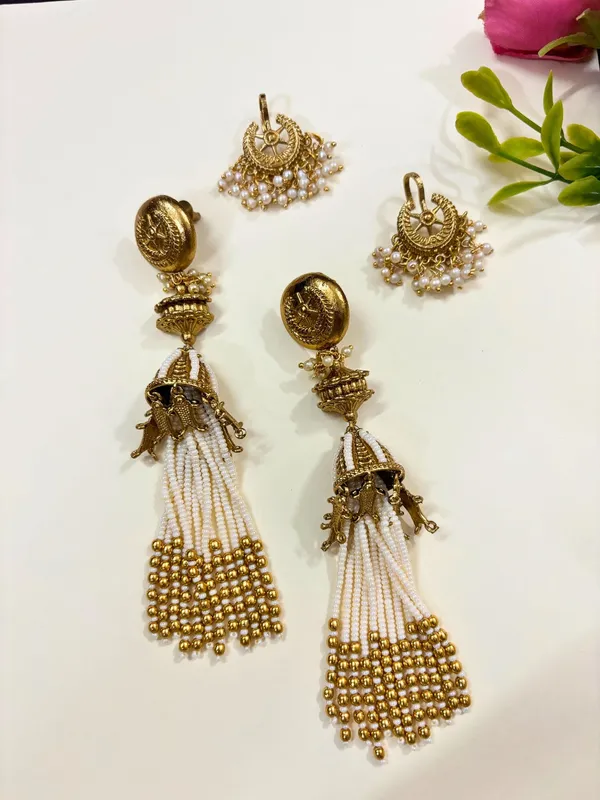 Kashmiri_Drop_Earrings_With_Pearls