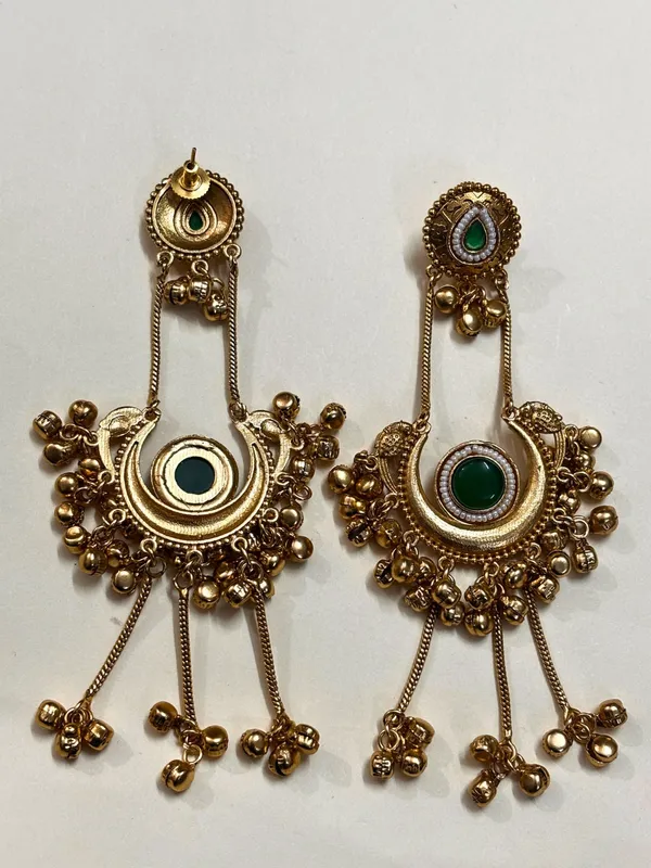 Kashmiri_Gold_Plated_Drop_Earrings