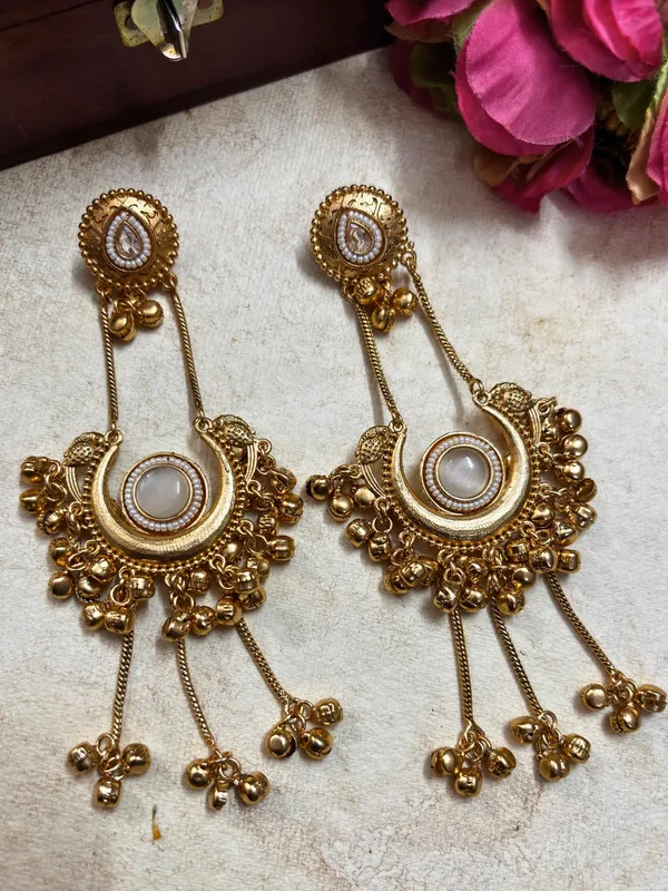 Kashmiri_Gold_Plated_Drop_Earrings