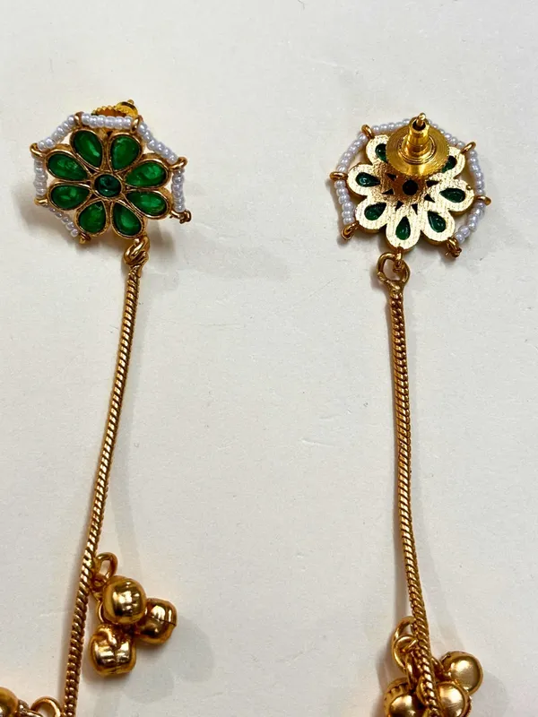 Kashmiri_Gold_Plated_Drop_Earrings
