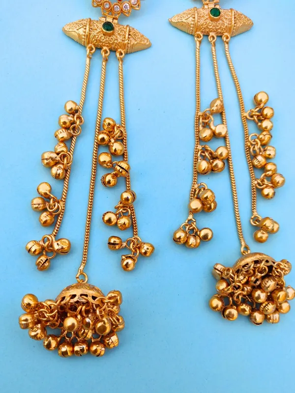 Kashmiri_Long_Drop_Earrings_(Navratna)