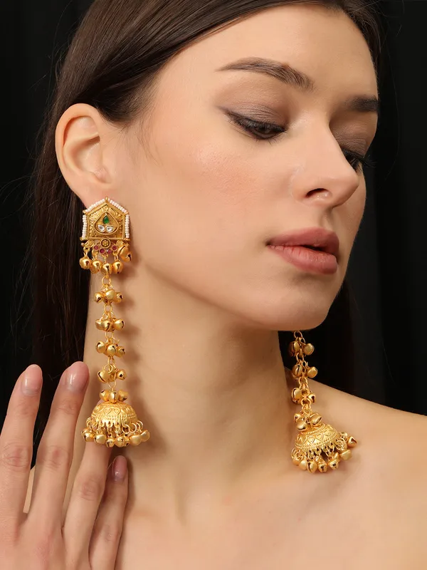 Kashmiri_Long_Drop_Jhumka_Earrings