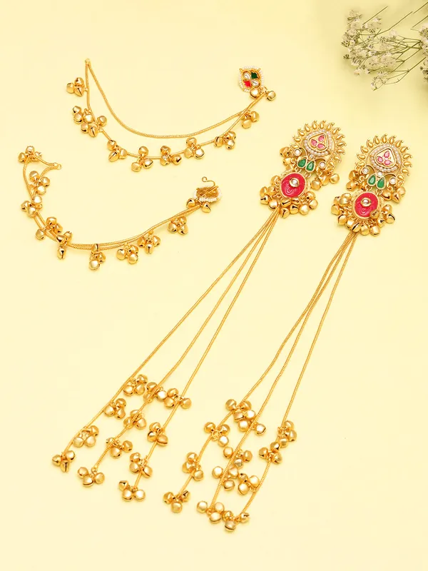 Kashmiri_Long_Drop_Kan_Chain_Earrings