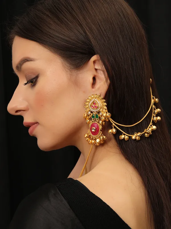 Kashmiri_Long_Drop_Kan_Chain_Earrings
