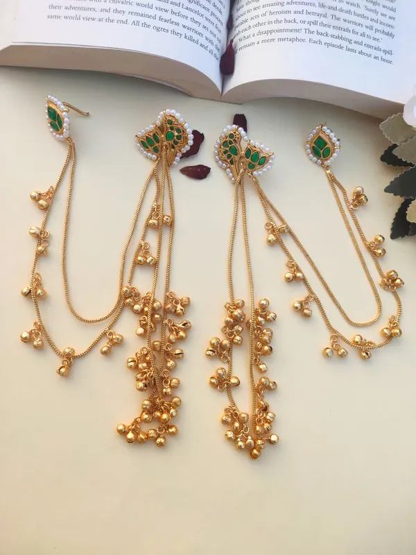 Kundan_Crystal_Statement_Kan_Chain_Earrings