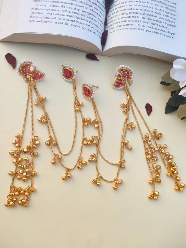 Kundan_Crystal_Statement_Kan_Chain_Earrings