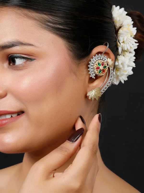 Oxidised_Multicolor_Ear_Cuff_Earrings