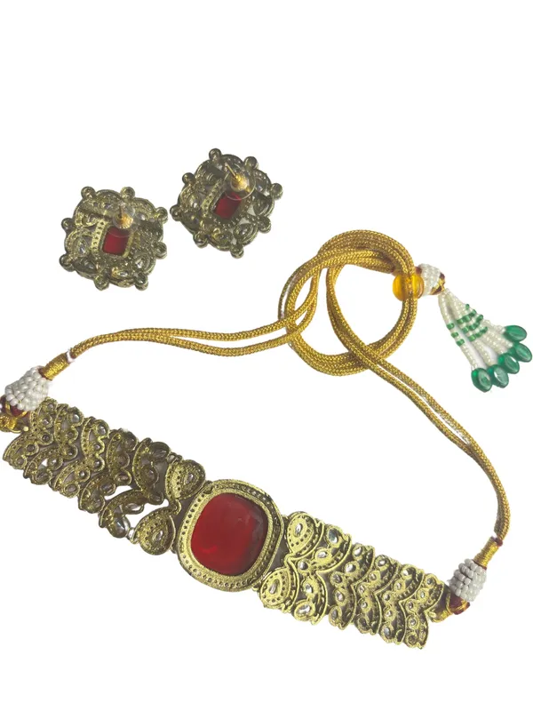 Red_Kundan-Studded_Cubic_Zirconia_Golden_Necklace_Set